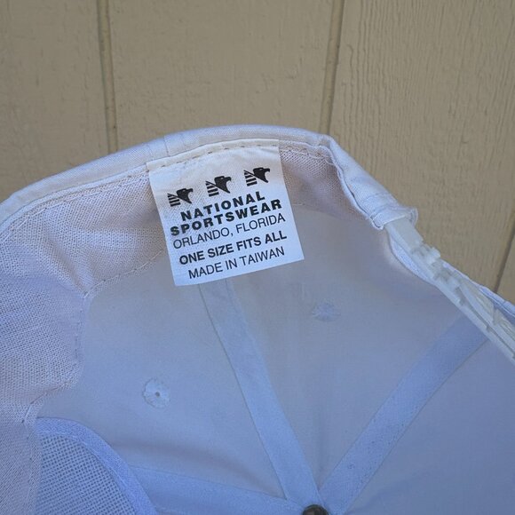 Vintage Discount Tire Michelin Snapback Rope Hat One Size White 90s Racing Cars - Picture 6 of 6